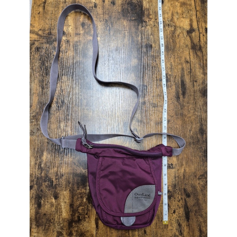Overland Equipment Plum Purple Ballistic Nylon Crossbody Travel Bag Organizer
